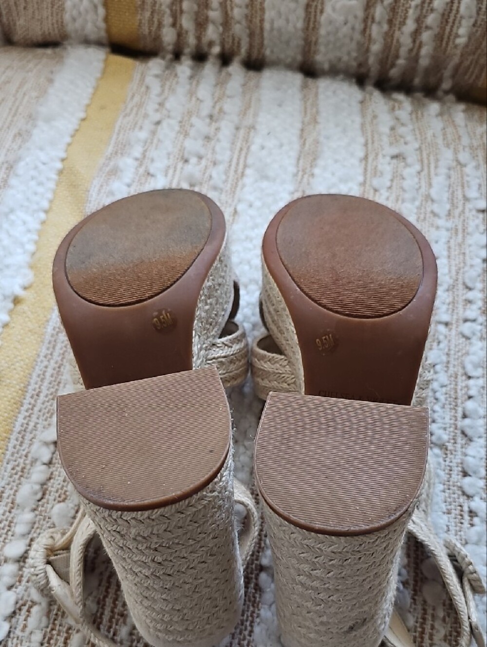 Chelsea & Violet Brianna Braided Espadrille Wedge Sandals - Picture 5 of 6
